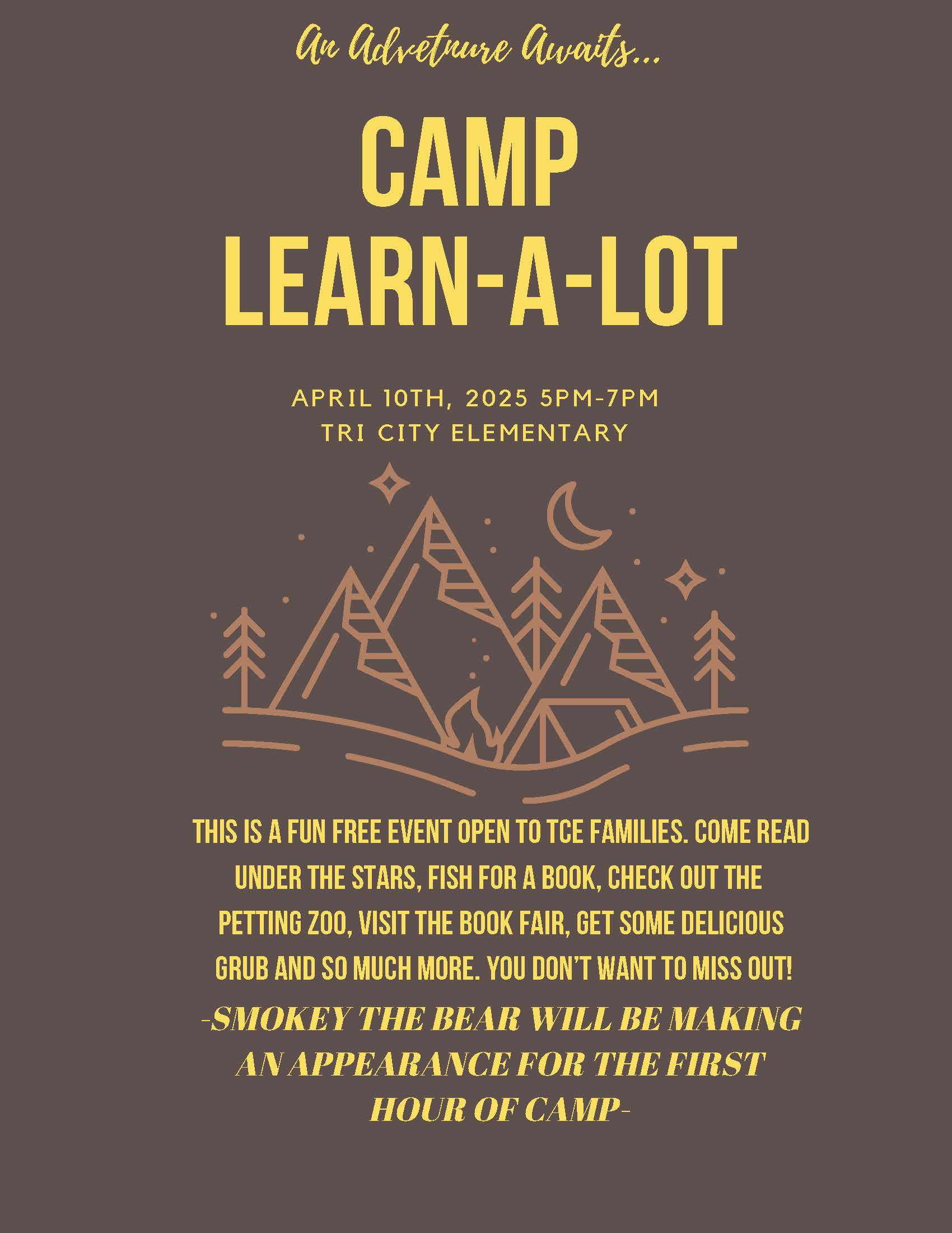 Camp Learn-A-Lot 2025Colored Flyer